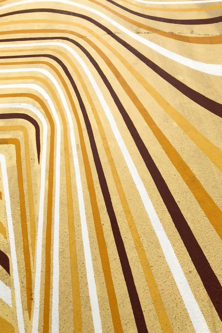 Detail of the stripes in sand, brown and white tones