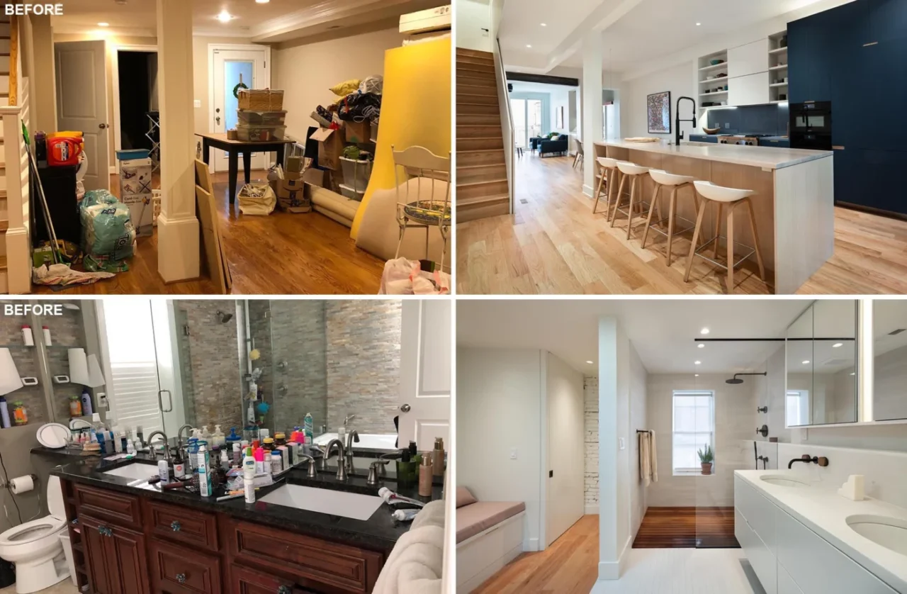 Remodelled interior of an 1880s row house in Dupont Circle, Washington, D.C., by EL Studios