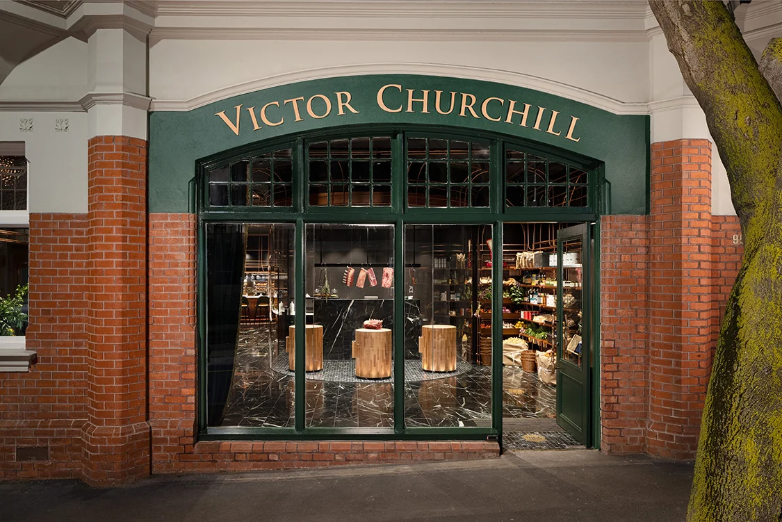 Interior view of the Victor Churchill butcher shop in Melbourne