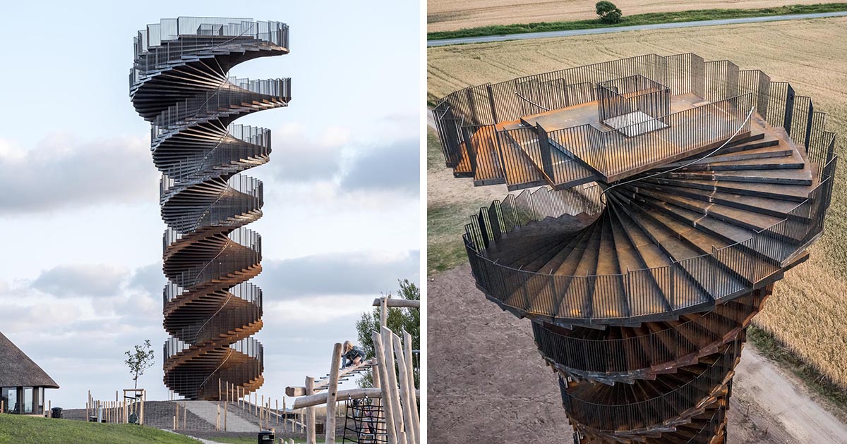 a-new-spiraling-lookout-tower-opens-in-denmark