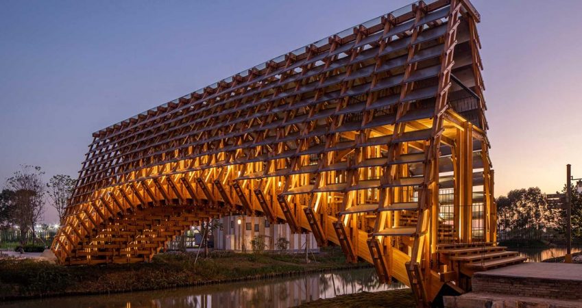 this-new-bridge-shows-off-its-complex-wood-structure