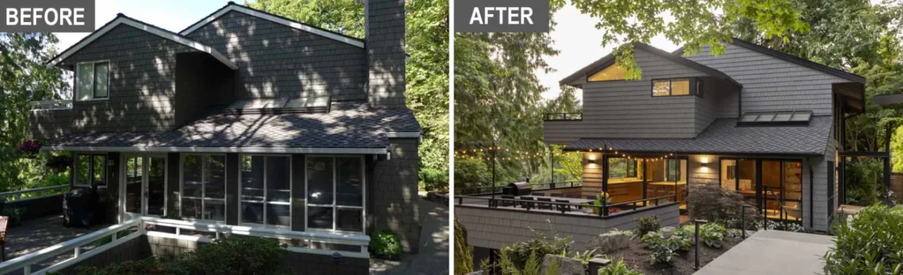 The remodelled 1970s house on Mercer Island, Seattle, by Floisand Studio Architects