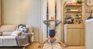 this-small-apartment-has-a-yoga-wall-and-a-coffee-bar