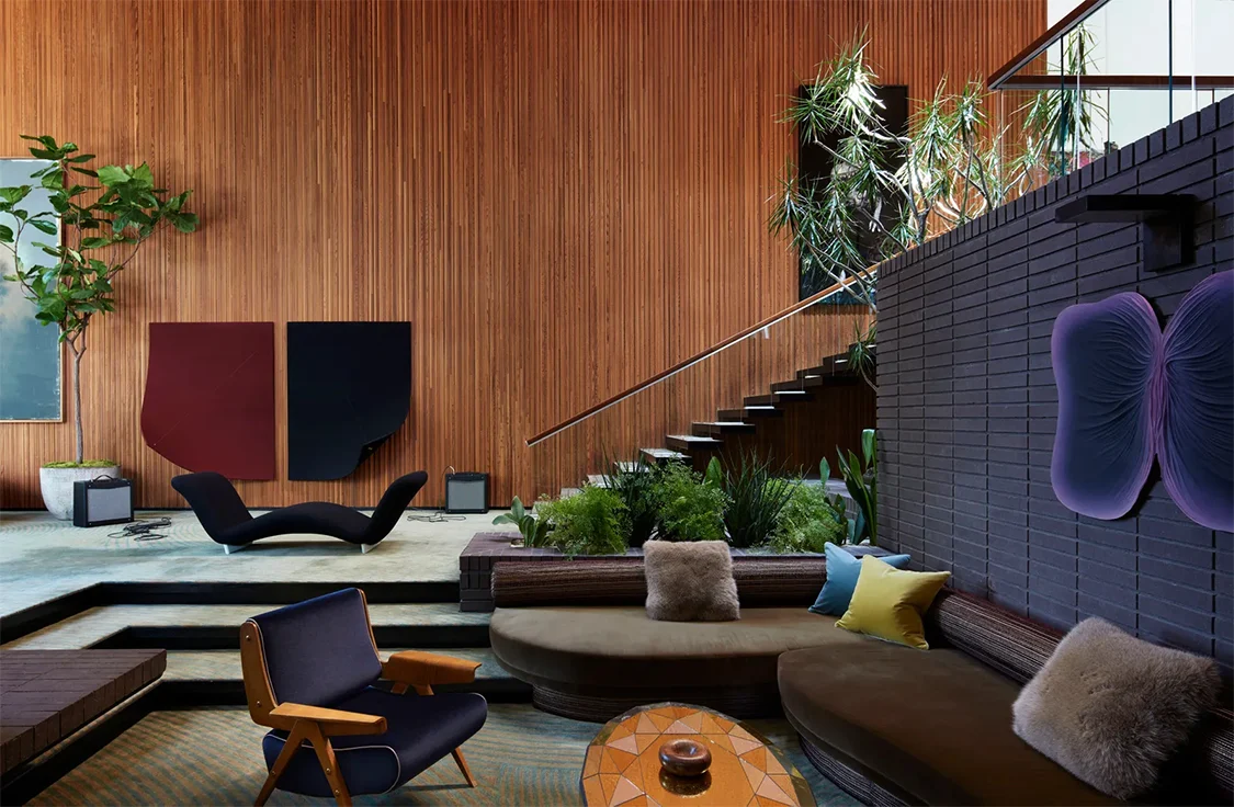 The renovated interior of the Smalley House by Pamela Shamshiri