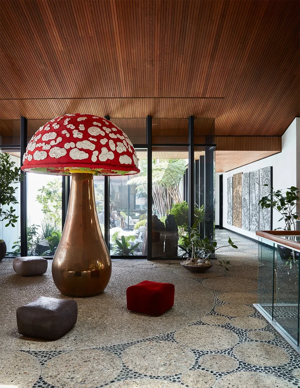 Interior detail of the A. Quincy Jones house