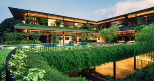 plants-were-integrated-into-this-home's-design-to-give-it-the-feeling-of-a-tropical-resort