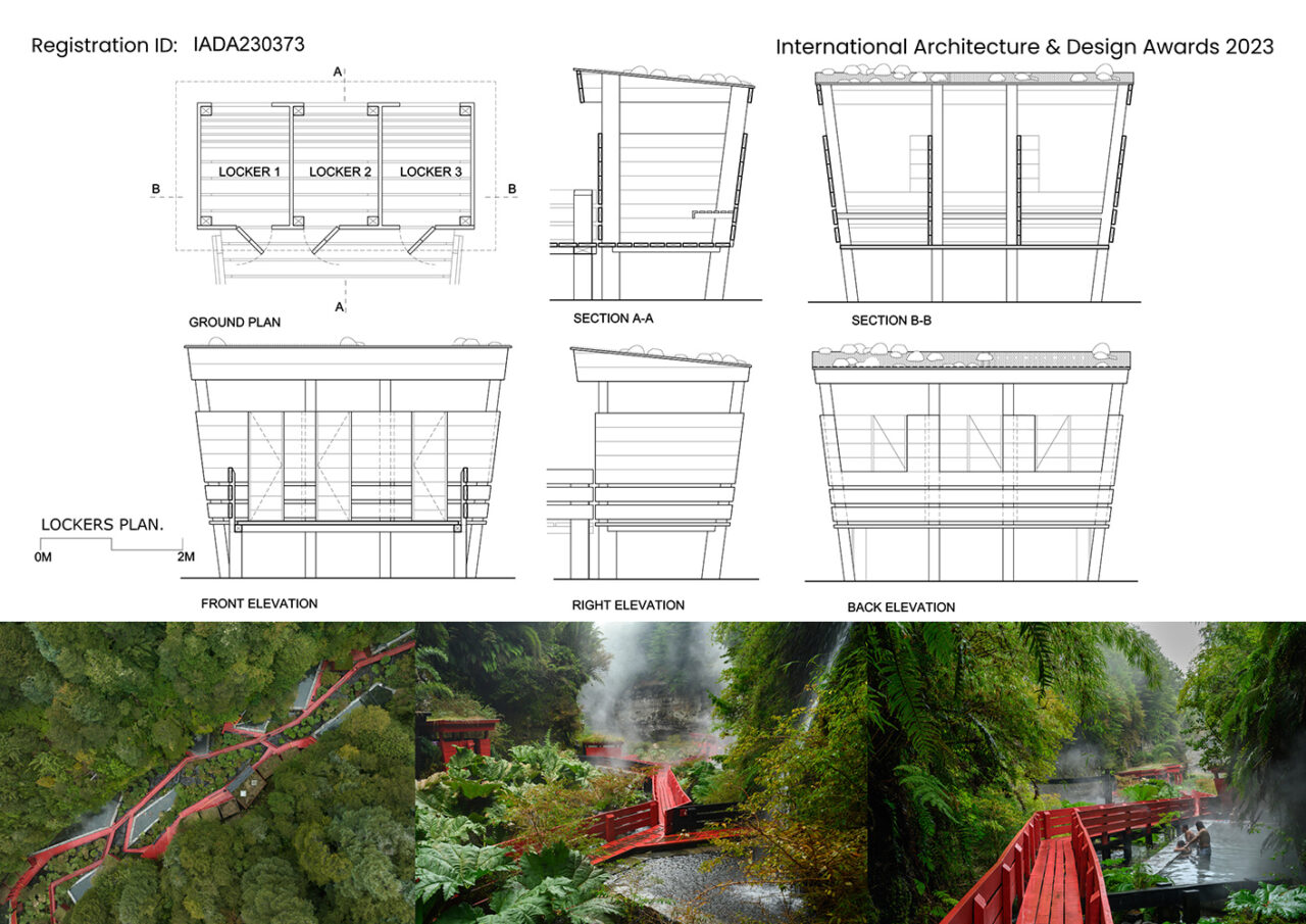 Geometric hot spring complex.