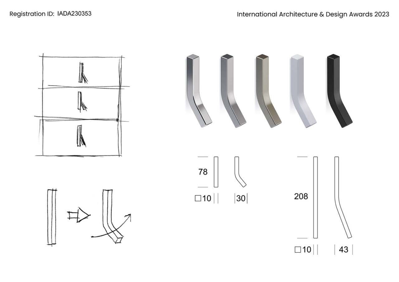 LINEA – Vertical handles system