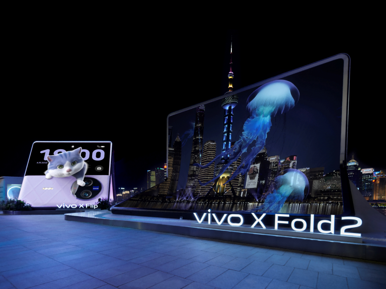 STRIKING VIVO GIANT FOLDABLE SCREEN LANDED IN SHANGHAI