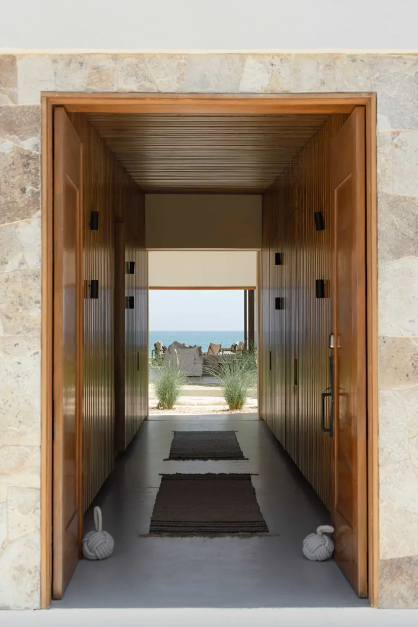 Entrance leading to the central circular patio