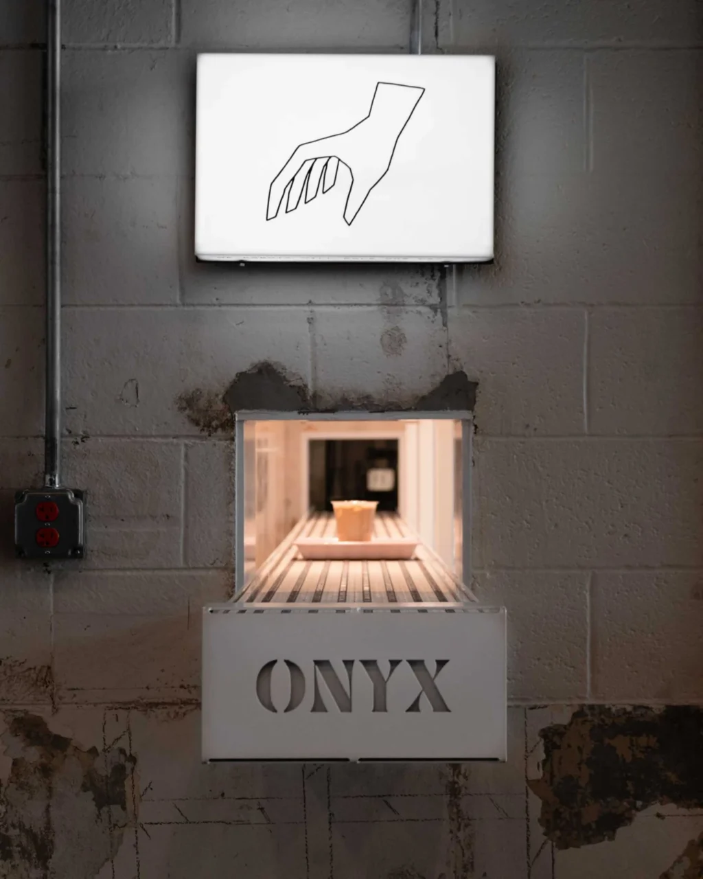 Onyx Coffee Lab interior inspired by the machinery of the museum