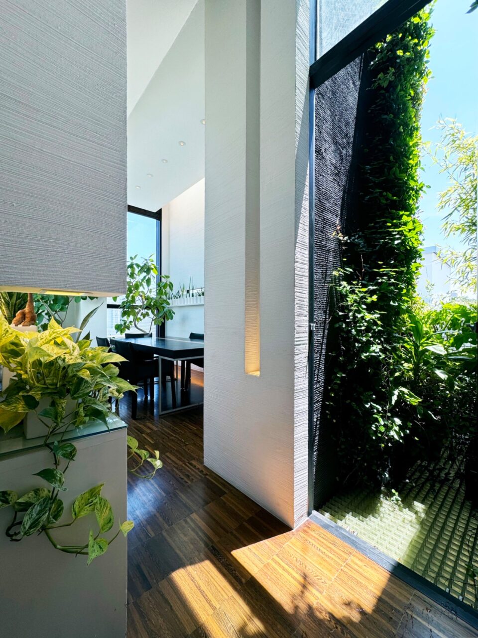 Black Monolithic Wall