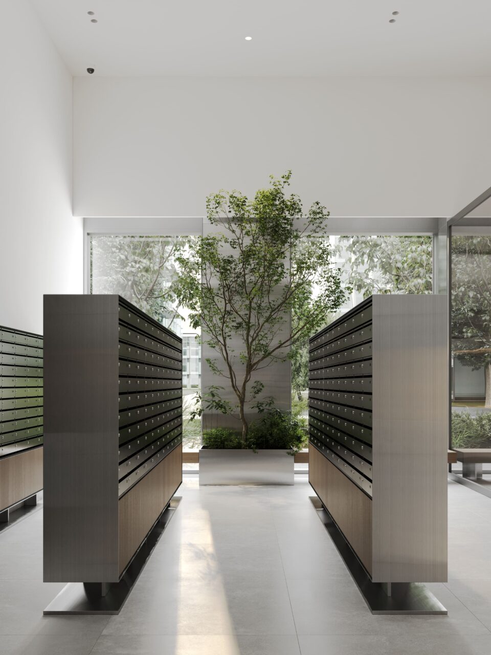 Public spaces in the Moments residential district