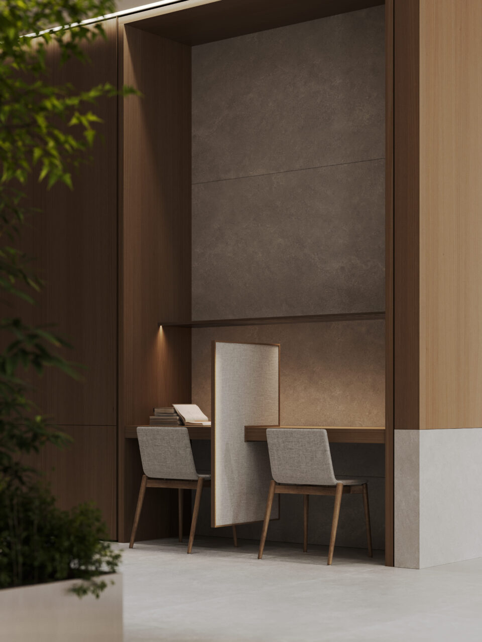 Public spaces in the Moments residential district