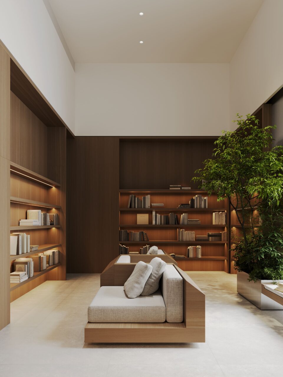Public spaces in the Moments residential district