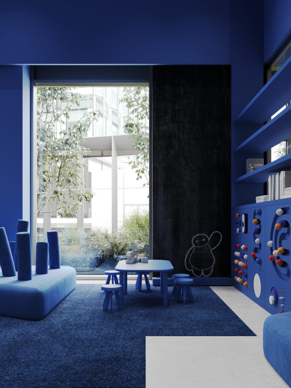 Public spaces in the Moments residential district
