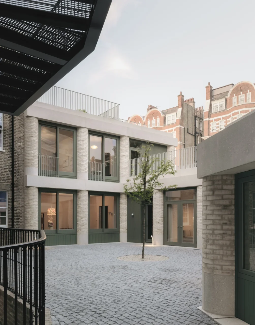 Courtyard of 20 Newcourt Street, a social space for residents