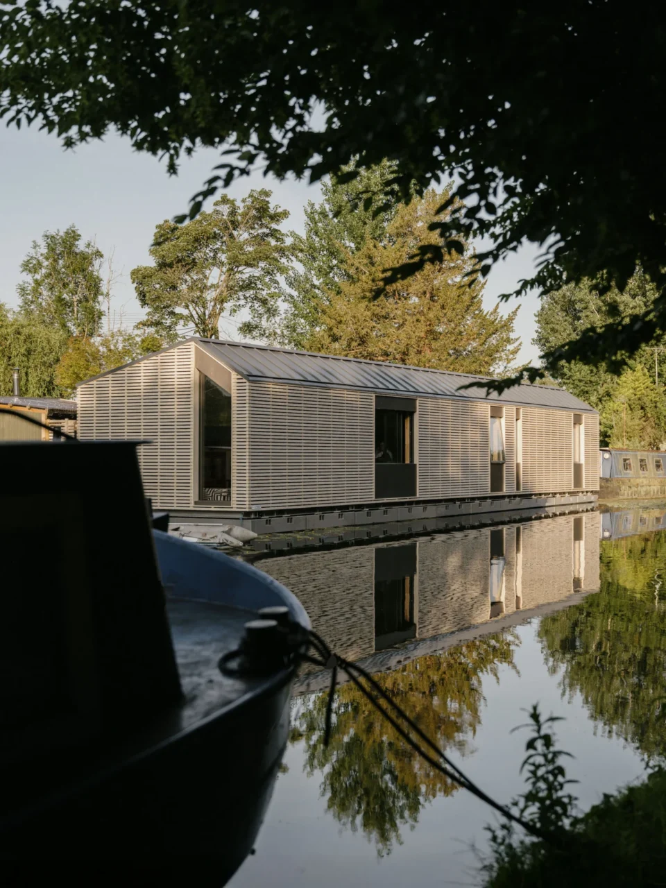 The Float House on its mooring in Ruislip