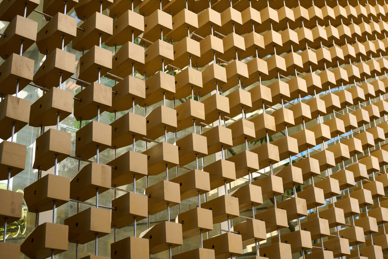 SECONDSKIN – Wooden Cube Mashrabiya
