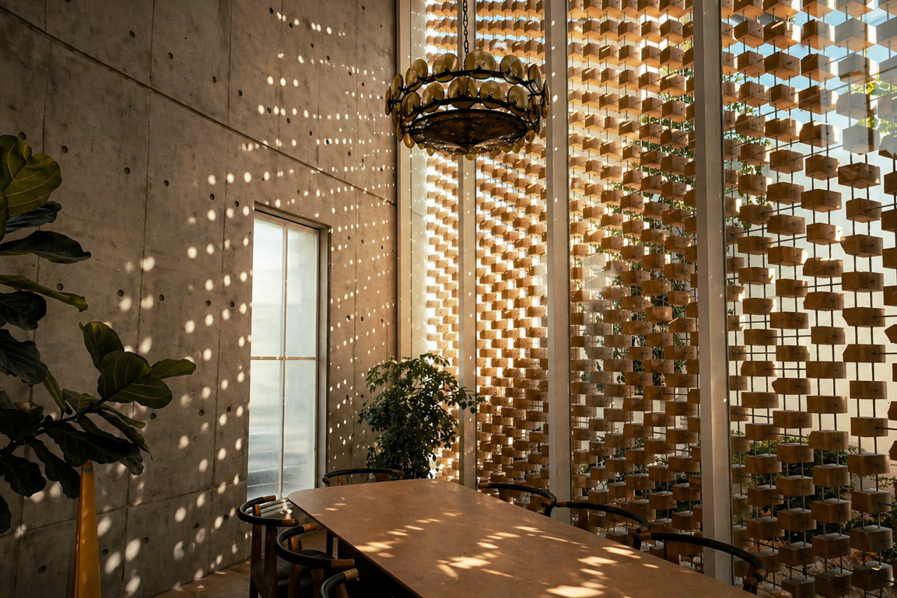 SECONDSKIN – Wooden Cube Mashrabiya