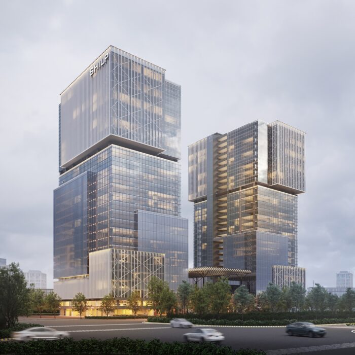 Shilp Twin Towers, GIFT City, Gandhinagar by INI Design Studio, Platinum, IADA 2026