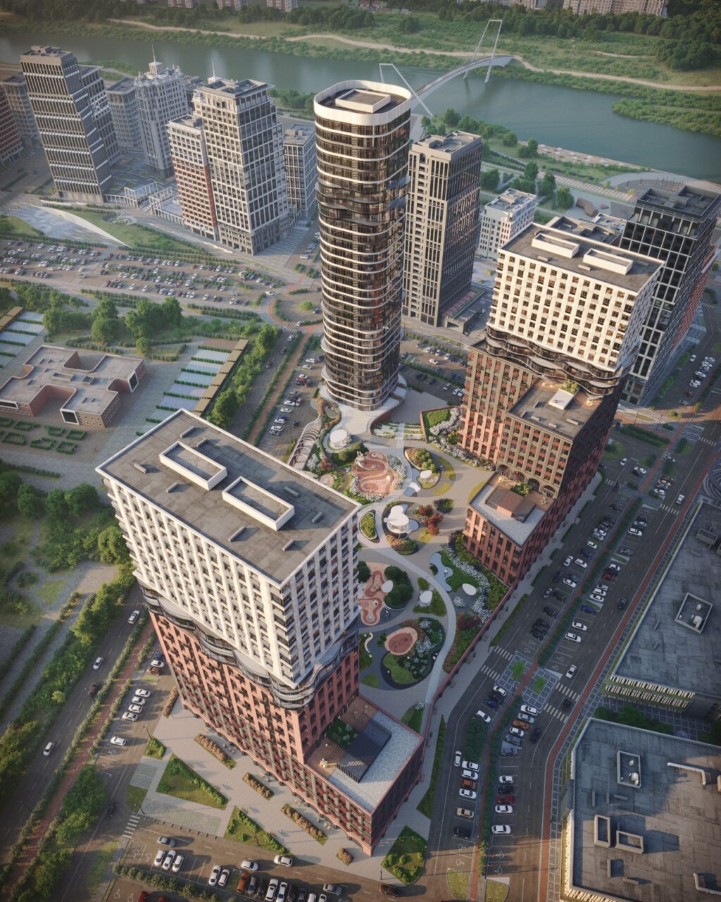High-rise residential building of the Aivazovsky City project