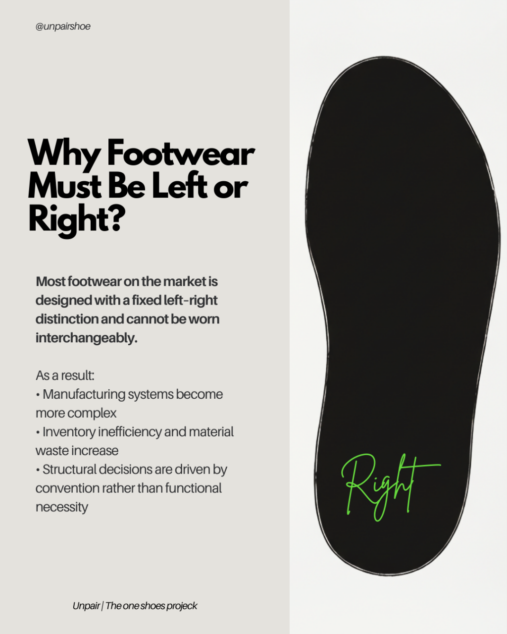 Unpair — The One Shoe Project